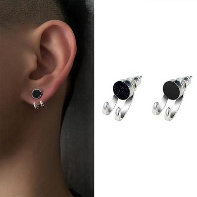 Orecchini di Coppia Unisex Trendy in Agata Nera 2022