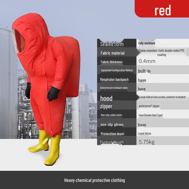 Heavy-Duty Chemical Protective Suit