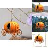 Acrylic Halloween Pumpkin Carriage Interior Decor With Cartoon Style For Vehicle Enhancement