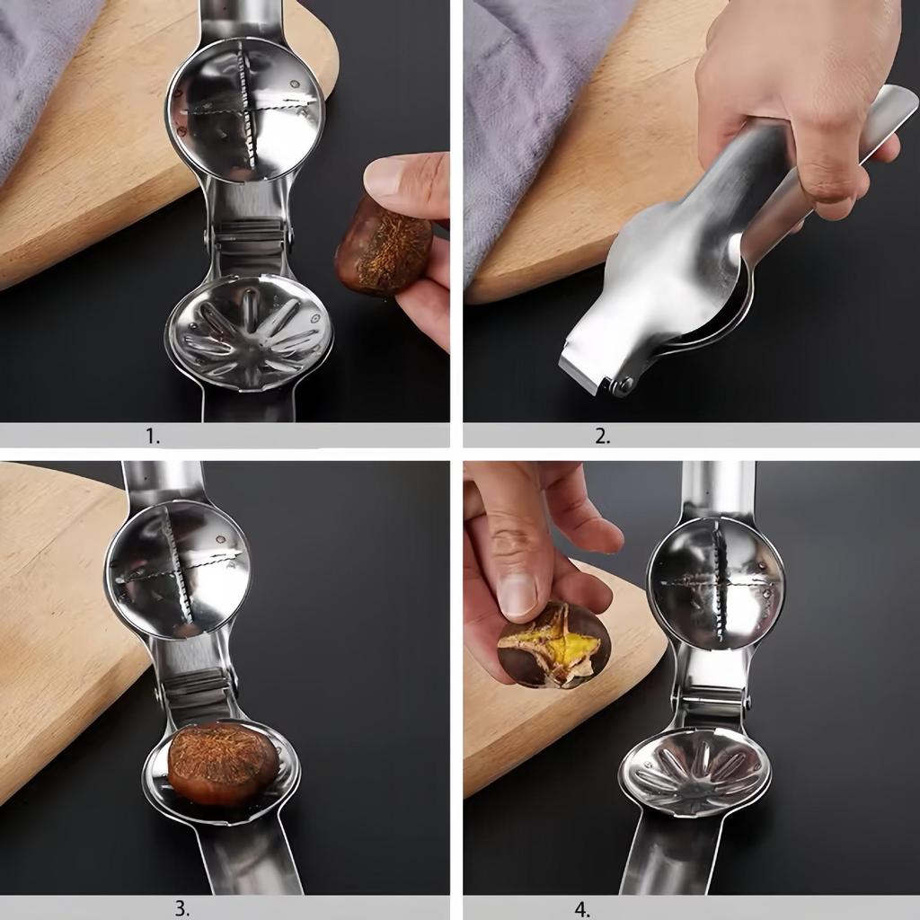 Chestnut Peeling & Shell Opening Tool - Knife Clip for Raw Chestnuts