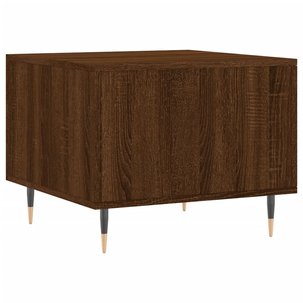 Vidaxl Coffee Table, Brown Oak, 50X50X40 Cm
