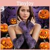 Costumes Long Halloween Gloves Spider Web Design Cosplay Decorations Party