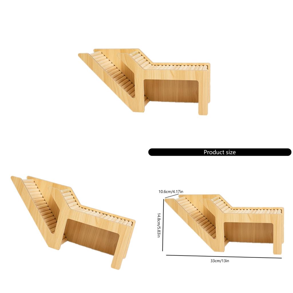 Natural Hamster Hideouts Ladder Tunnel For Syrian Hamsters And Rodents Climbing and Hiding Cage Corner Platform