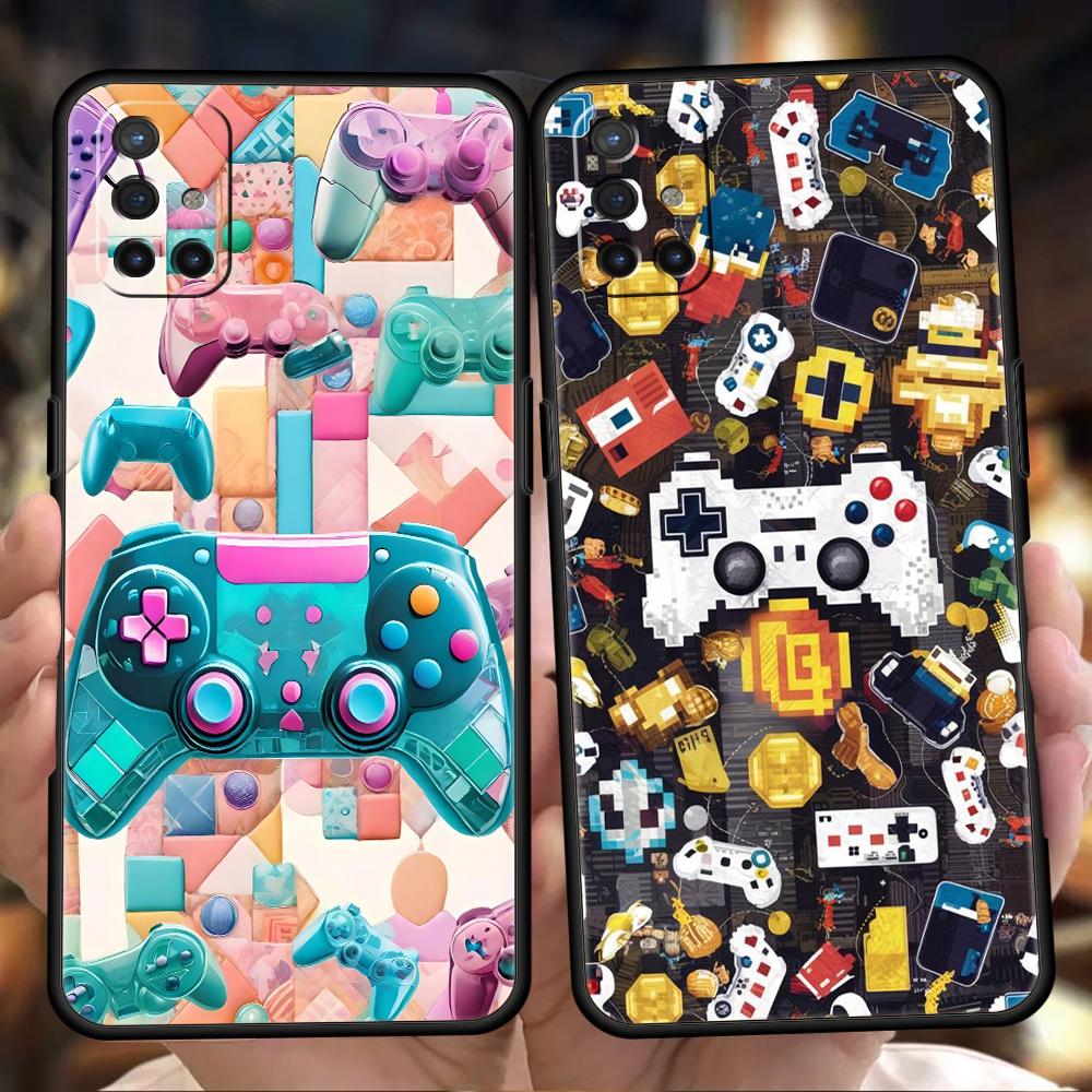Phone Case For Oneplus 13R 12R 13 12 10T 10R Nord N100 N200 N10 10 9 9R 9RT CE 2 Z Pro 5G Soft TPU Cover Game Controller Graphic