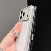 Luxury Orange Shield Transparent Phone Case for IPhone 17 Air 16 15 14 Plus 13 12 11 17 Pro Max Lens Protection Shockproof Cover