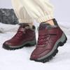 Žieminiai vyriški batai Nauji Vandeniui atsparūs PU odos Šilti Sniego Ankle Boots Lauko Šilti pliušiniai Neslystantys Darbiniai Aukštakulniai Laisvalaikio Batai
