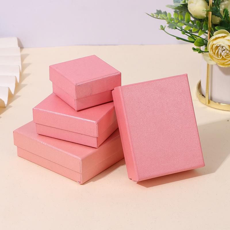 Compact Pink Jewelry Box for Rings, Earrings, Necklaces – Ideal for Gifts and Storage