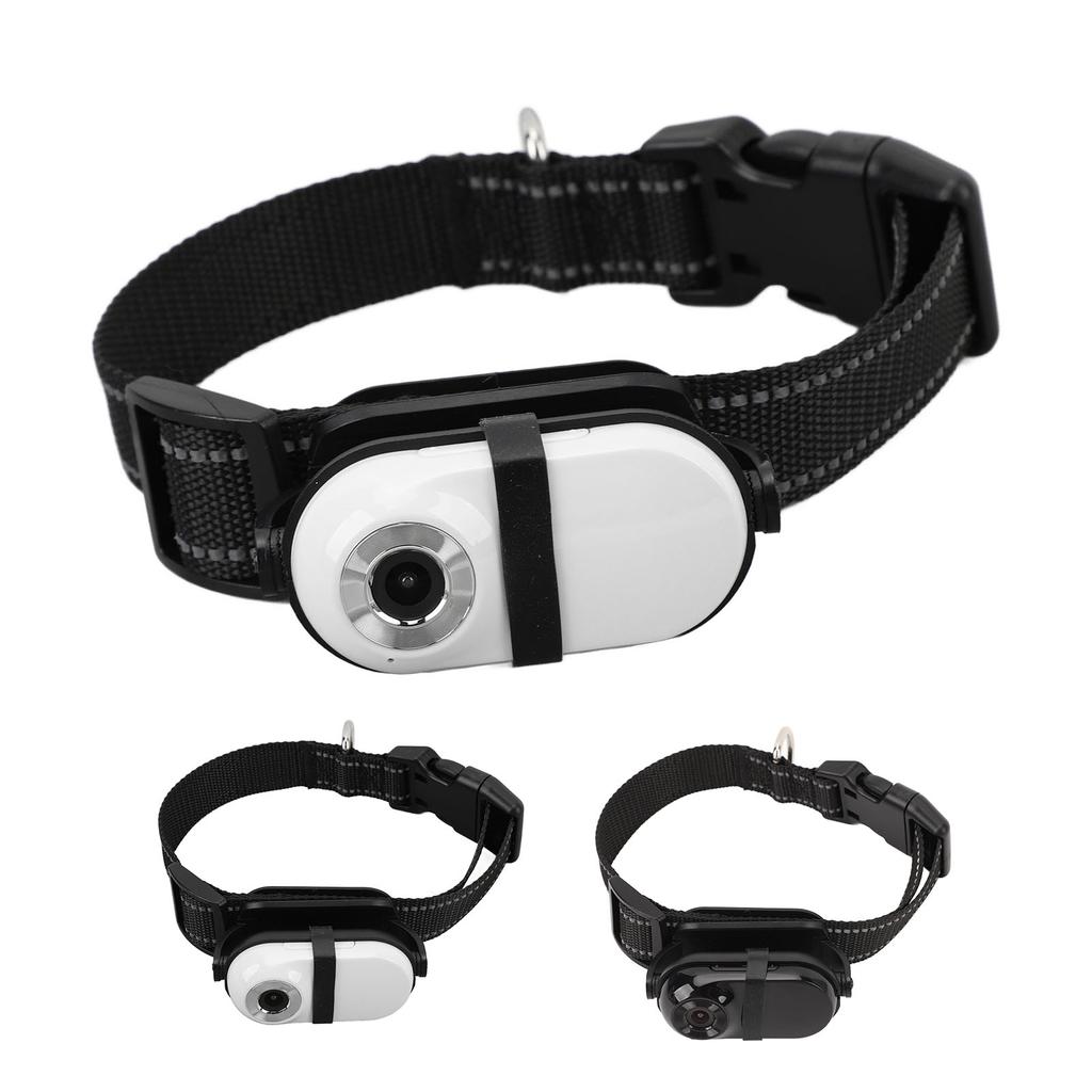 Pet Collar Camera 1080P Back Clip Adjustable Angle View Wifi Wireless Dog Tracker Collar Action Came