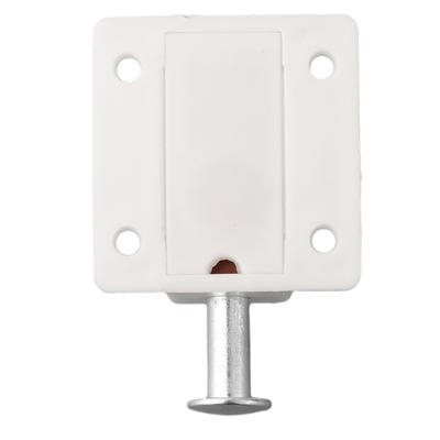 10pcs Plastic Cabinet Push Button Spring Load Automatic Door Bolt Latches Lock for Use with Cabinet Doors and Drawers
