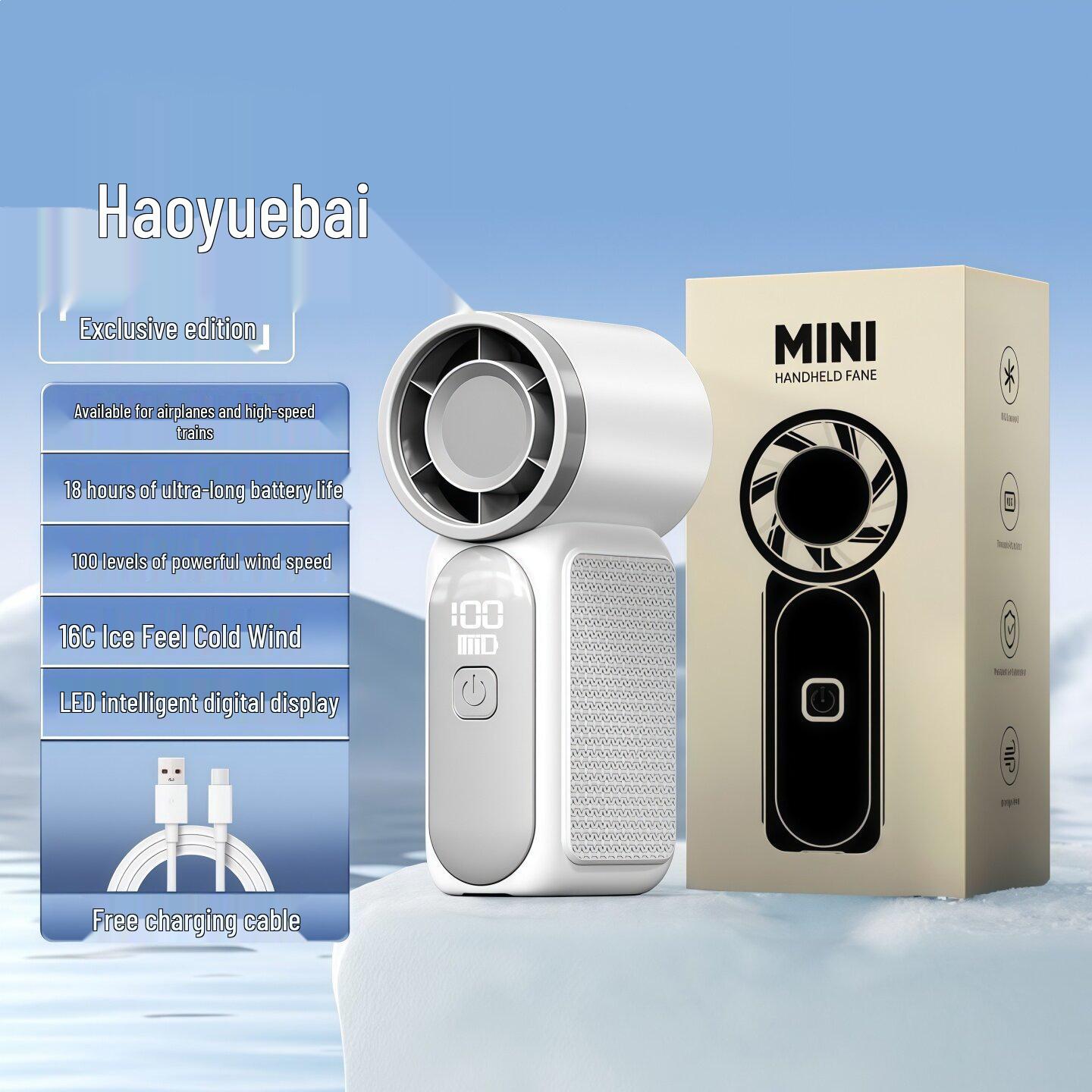 USB Rechargeable Portable Mini Student Fan 3000mAh Battery Capacity