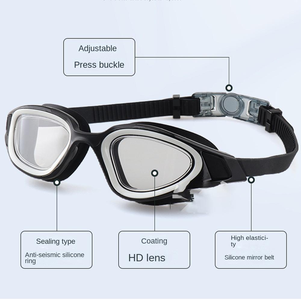PC Swim Eyewear Glasses Anti-fog Anti-fog Diving Goggles Professional Swimming Goggles  Diving