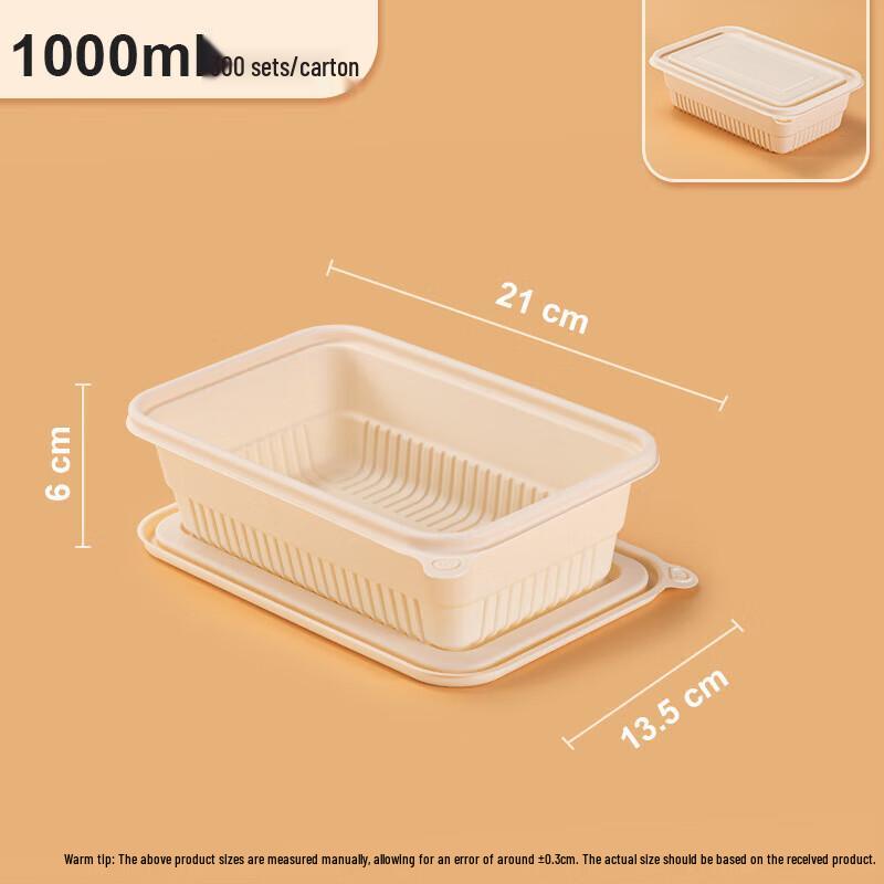 Biodegradable Rectangular Takeaway Food Containers