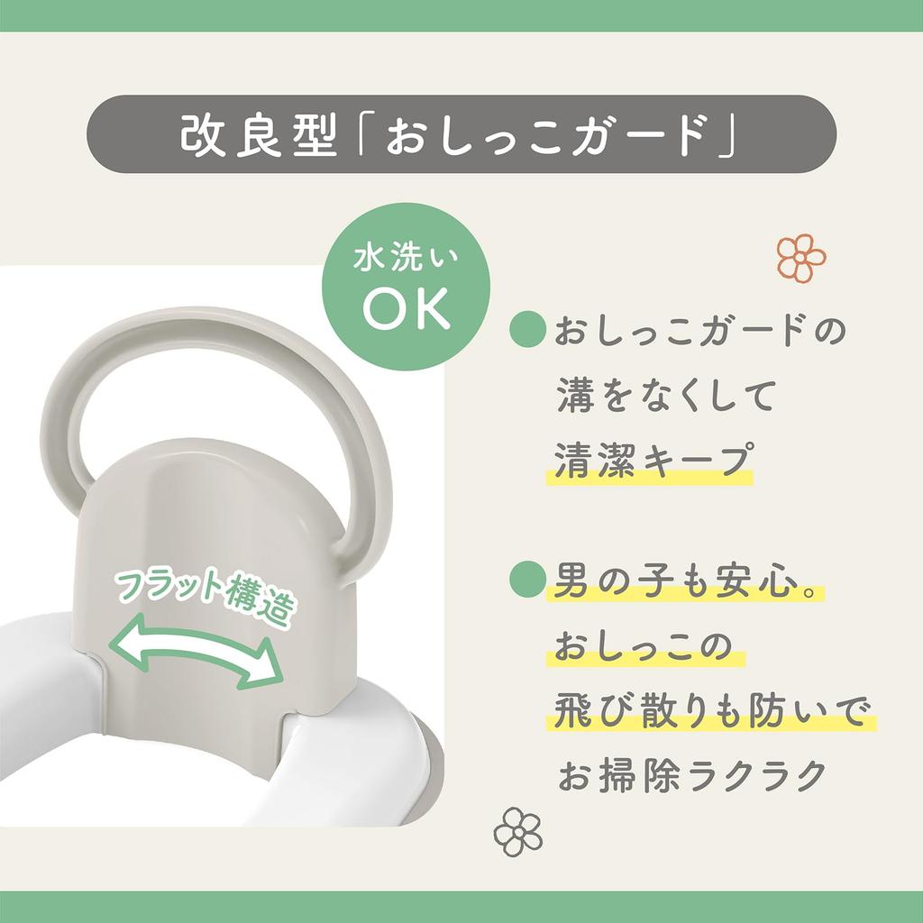 Ides Miffy Easy Pika First Potty Seat With Handle Ideal for Toilet Training Ages [Official] & 2-Way 1.5-4