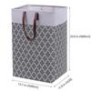 Foldable Cotton Linen Laundry Toy Storage Basket - Waterproof, Large Capacity