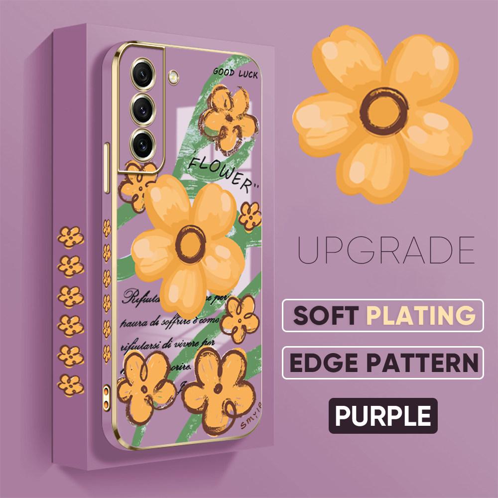 Colorful Printing Patterns Square Edge Pattern Casing Plated Phone Shell Luxury Plating Soft Phone Case for iPhone Motorola Moto OnePlus Samsung