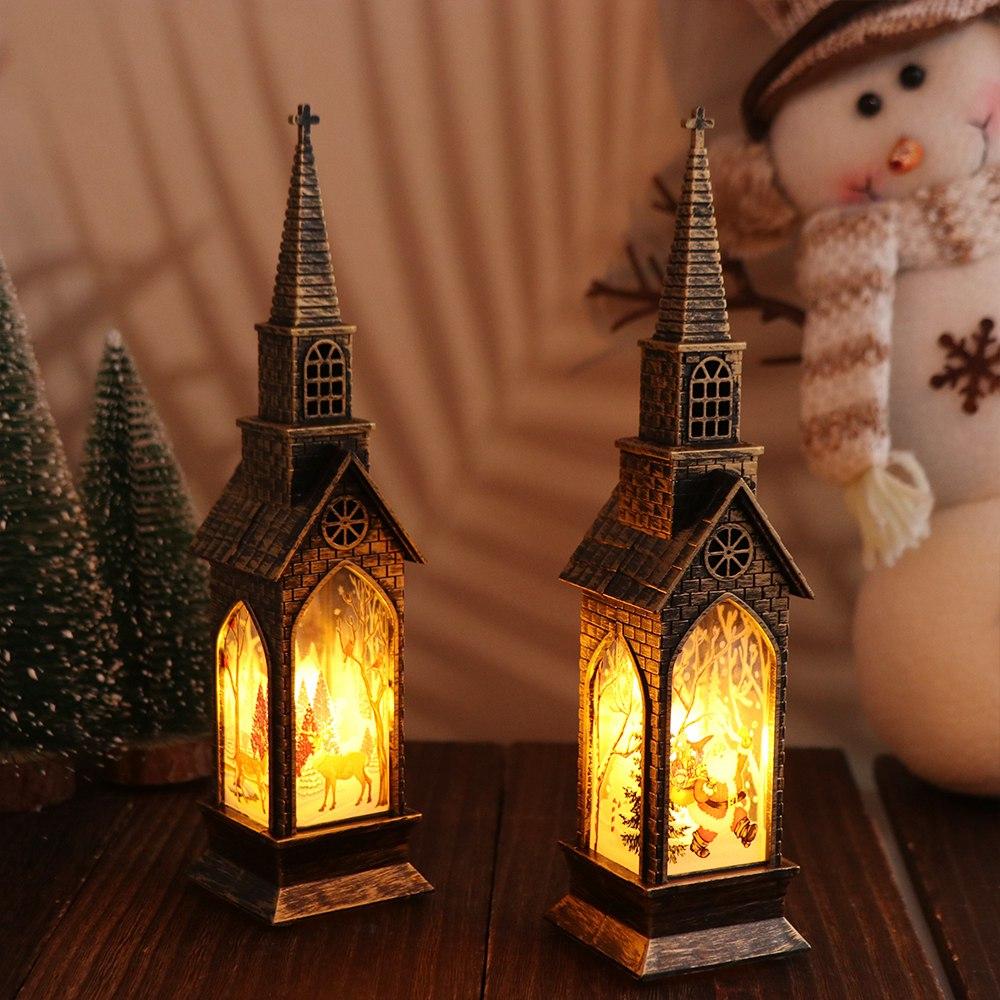 Angel Christmas Wind  Lamp Illuminated Desktop Christmas Lamp Vintage Christmas  House  Lamp  Xmas