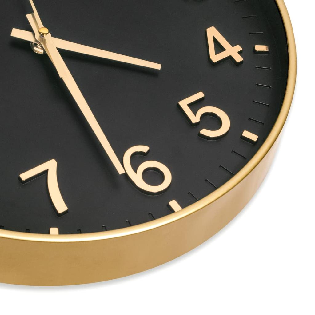 Nordic Silent Wall Clock Black