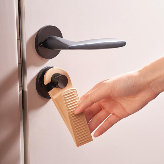 Yousheng 2Pcs Door Stoppers Wear Resistant Non-Slip Design Universal Easy to Install Home Safety Shock-Absorbent Door Wedge