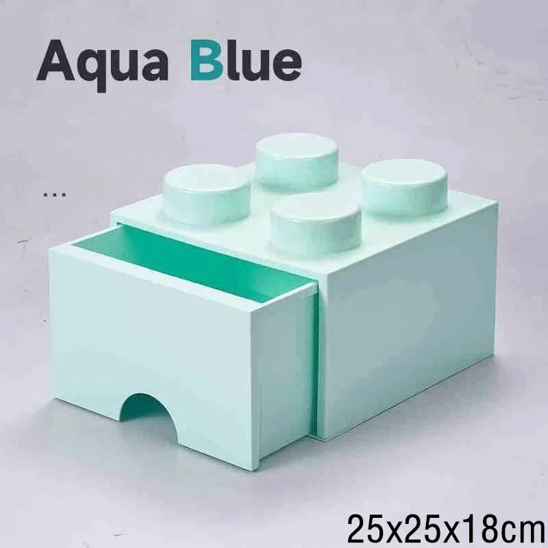 New Creative Storage Box Building Block Shapes Plastic Boxs Superimposed Desktop Handy Office Supplies Space Saving