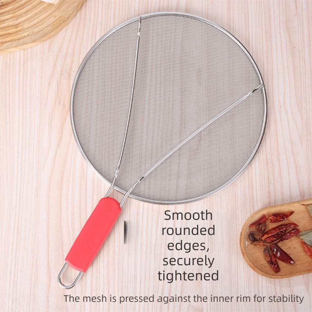 Oil Splash Protection Grease Splatter Screen Fine Mesh Oil Splash Guard  Cooking Pots