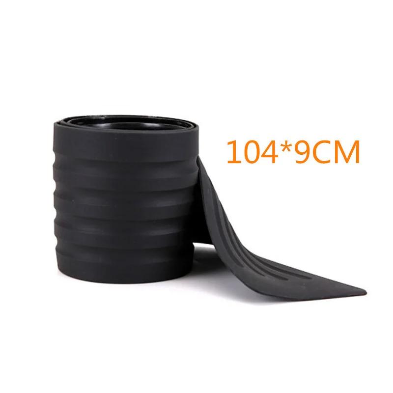 Hot Universal Protector Rear Bumper Guard Rubber Mouldings Pad Trim Cover Strip Car Styling 104*9cm Car Trunk Door Sill Plate