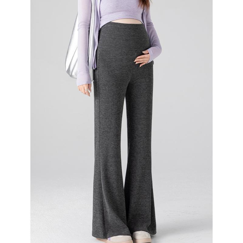 

Versatile Spring/Summer Maternity Pants for Outdoor Wear – Stylish, Soft Hot Mom Fit 2XL темно серый