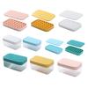 Silicone Ice Cube Tray with Storage Box And Ice Shovel 32 Grids Ice Mold for Freezer Leak-Proof Stackable Ice Maker for Home Party