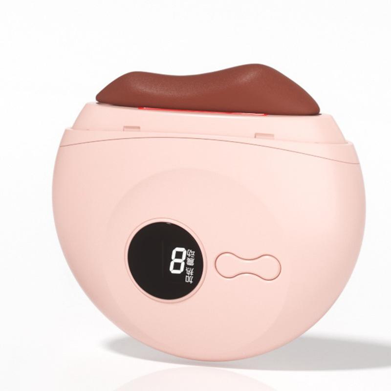 Smart Electric Bian Stone Gua Sha Tool Facial Lifting Massager Portable Home Use Face Roller Jade Beauty Device Relaxing Firming