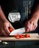 MOSFIATA Knife Set Kitchen Cutter Set with Stainless Steel Nakiri and Petty Knife Bread Santoku Paring Knife - 7-Piece High-Carbon Handles Chef's