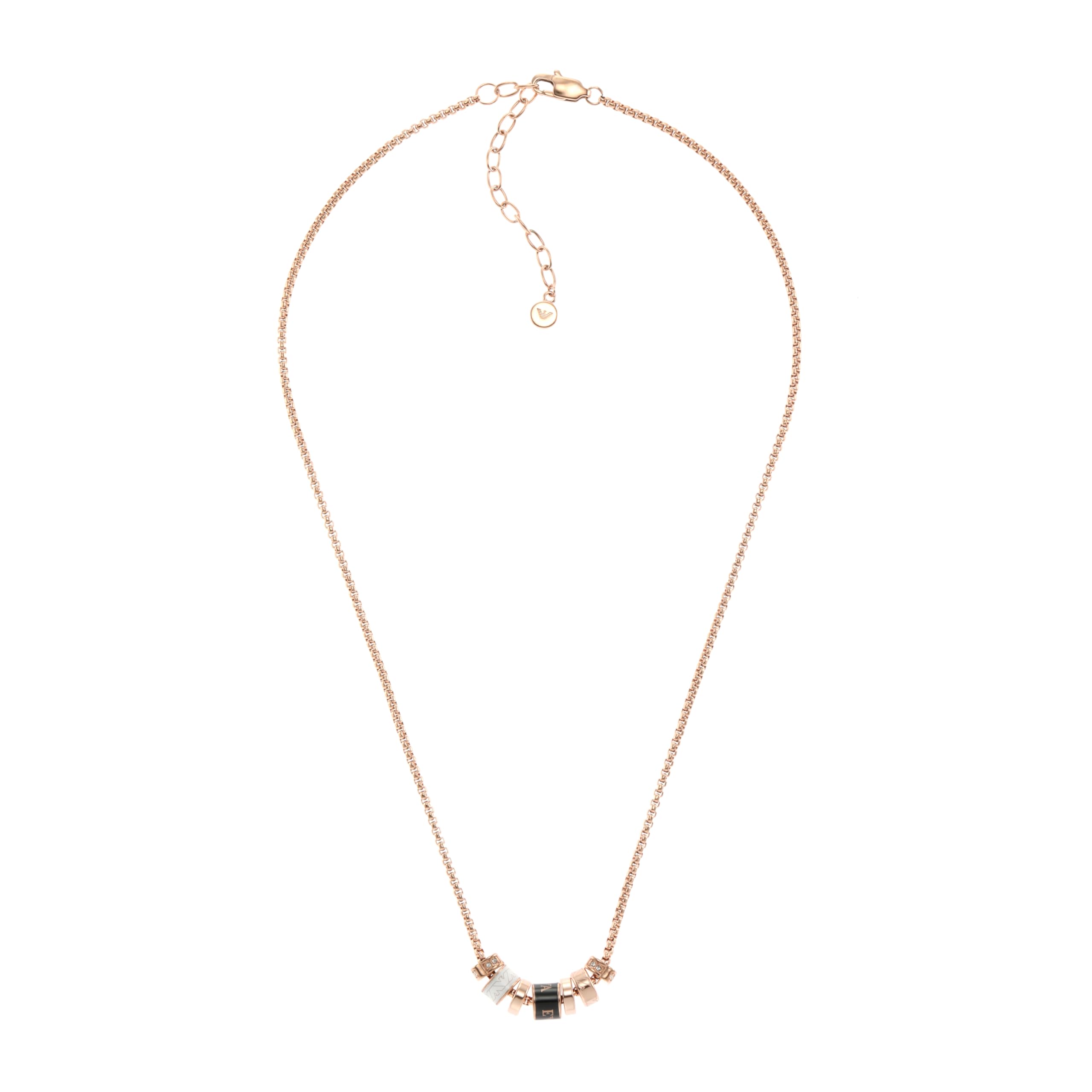 

Black lacquer component necklace [Emporio Armani]