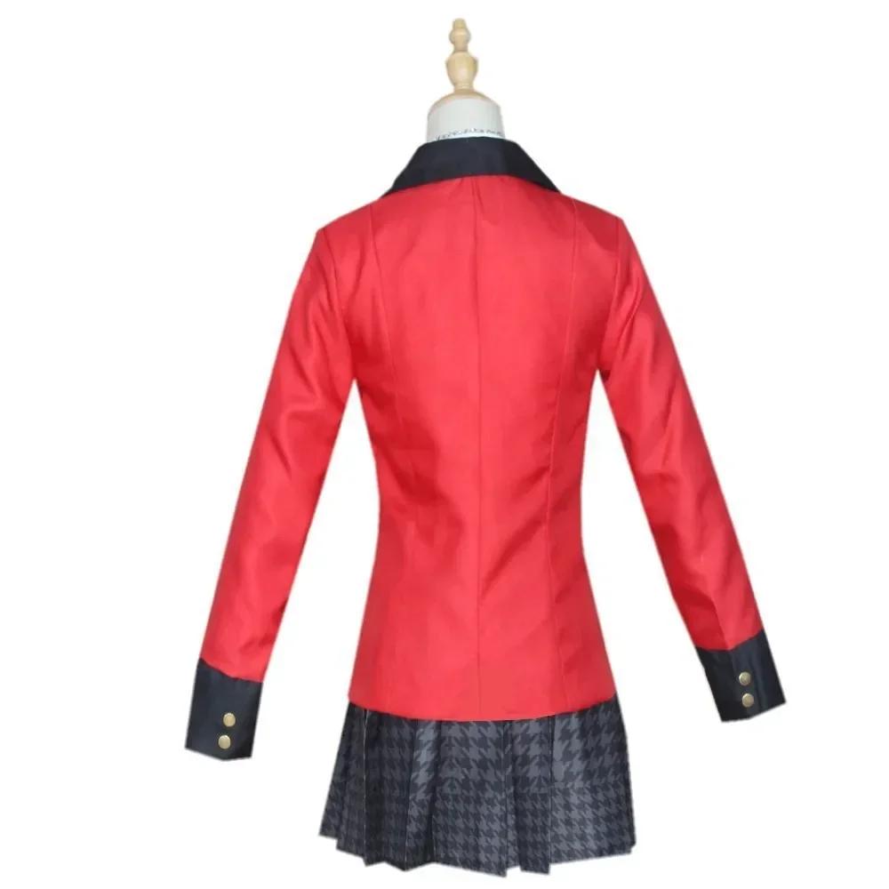 Disfraz de Cosplay de Anime Kakegurui Jabami Yumeko para Halloween, Sayaka, jugadora compulsiva, uniforme escolar japonés para niñas, disfraz de Halloween
