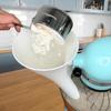 Space Saving Stand Mixer Accessory Flour Funnel For Smooth Ingredient Pouring Spill Proof Food Safe ABS Easy Baking