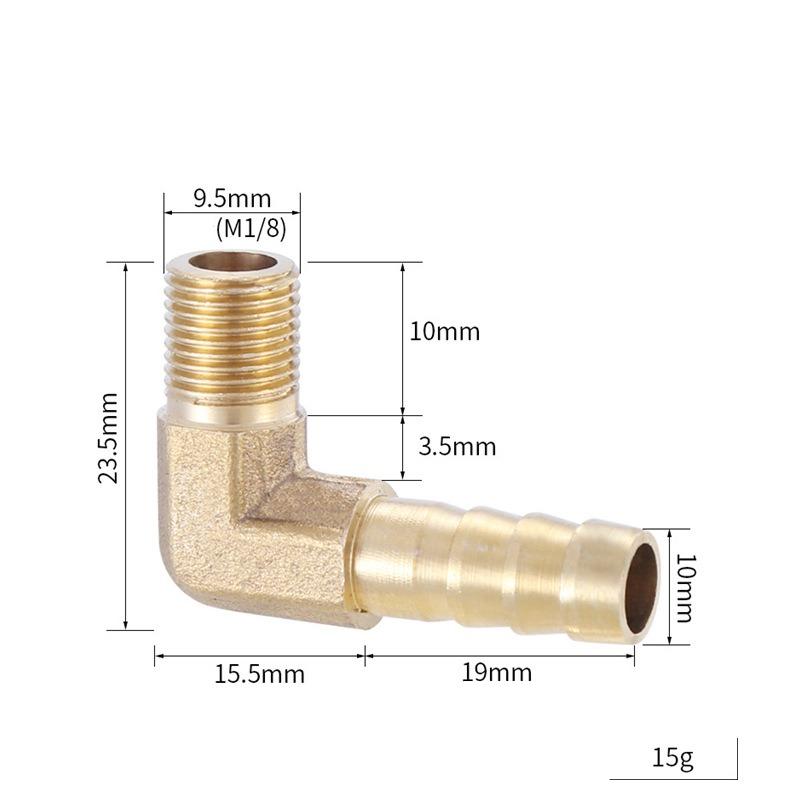 Messing Schlauchanschluss 4mm-19mm Tülle 1/8" 1/4" 1/2" 3/8" BSP Innengewinde Kupferverbinder Gelenk Kupplung Adapter