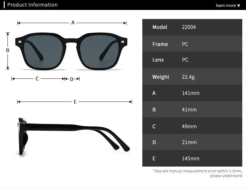 Summer New Retro Modern Double Beam Sunglasses Outdoor Driving Personalized Street Photography Anti Uv400 Sunglasses