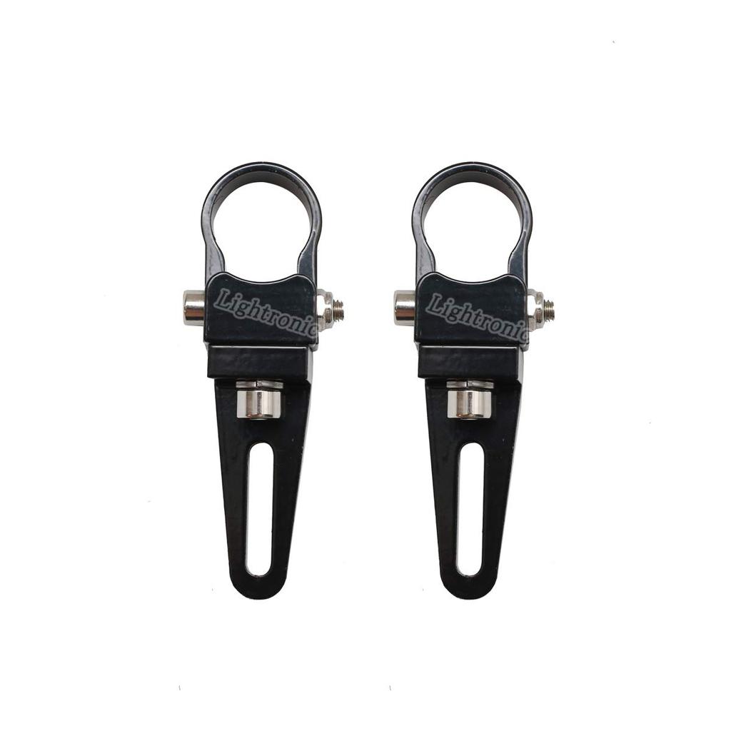 Lightronic Bicycle Bike Bar Mount Base Motorcycle Pipe Stays Fog Lamp Stays Set of