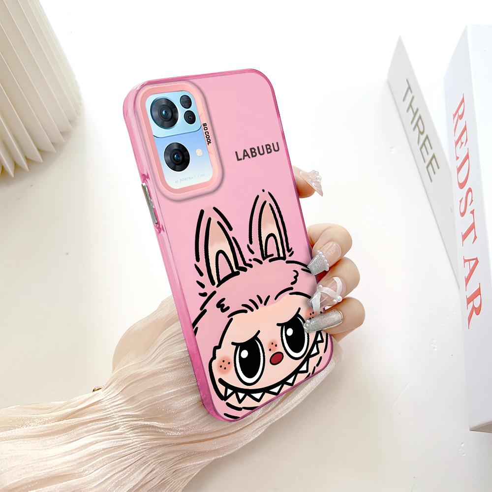 Painted Pattern Colorful Sliver Double Sided Hard Shell Shockproof Anti-fall Phone Casing for OnePlus OPPO Reno Realme