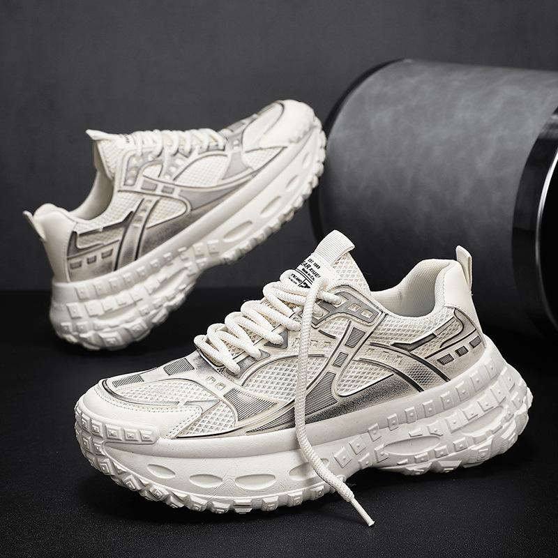 Shoes men's shoes 2025 casual new autumn breathable men's sports shoes thick sole heightening personalized dad shoes