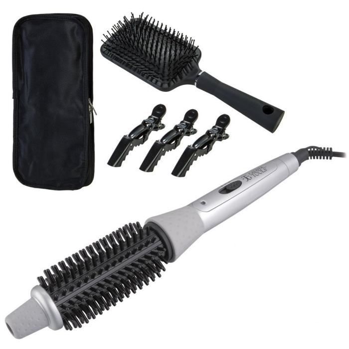 Perfecter - FUSION STYLER - Brosse Chauffante – Gris/Noir