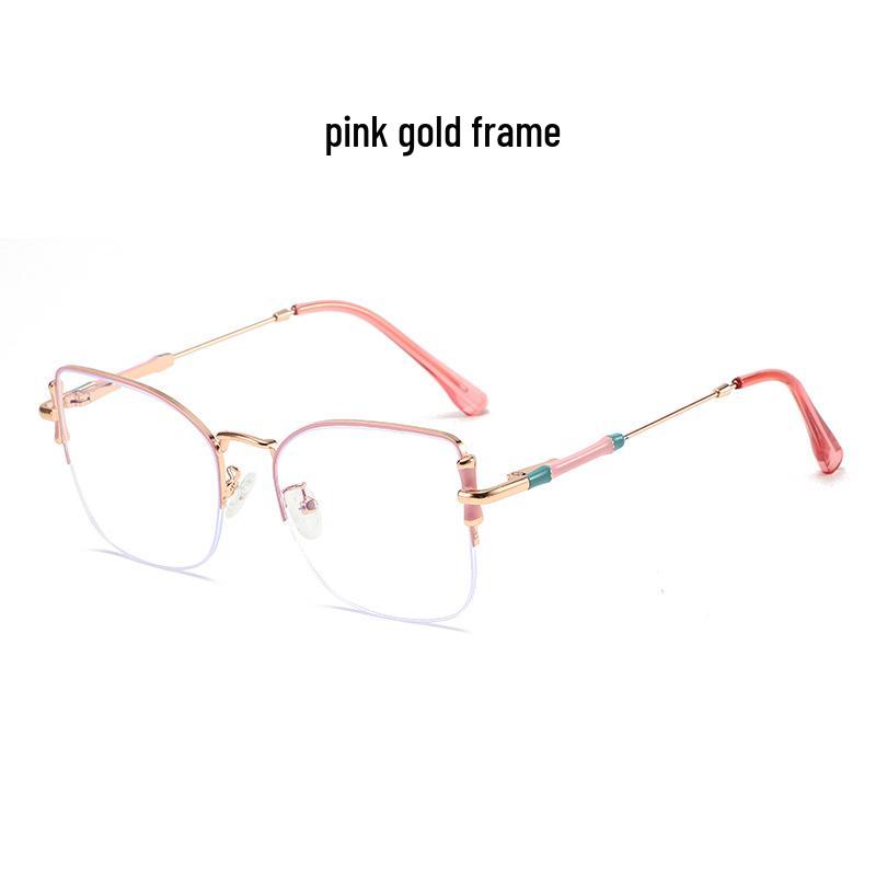 Women's High-End Photochromic Blue Light Blocking Glasses with Clear, Versatile Lenses - Metal Frame, Prescription Ready