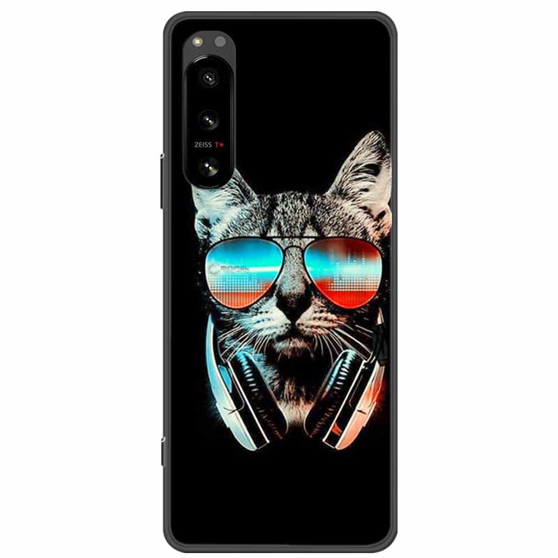 Pro Sony Xperia 5 / 5 II / 5 III Pouzdro TPU Měkký Silikon Nárazuvzdorná Pouzdra pro Sony Xperia 5 III Kryt Telefonu 5II 5III Vlk Lvi