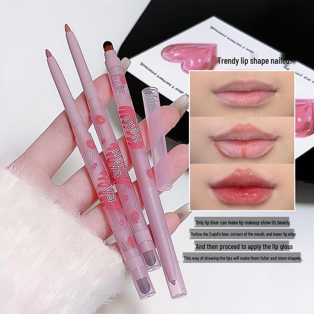 Hello Ya Matte Lip Liner & Brush Duo - Define & Plump Lips