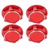 Lightweight Aluminum Alloy Hex Wheel Nuts 17mm Anti Loose Dustproof Hex Nut for 18 RC CarRed