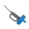 Blue Pipe Unclogger Hand Crank Sewer Unclogger Toilet Kitchen Steel Wire Pipe Blockage Dredging