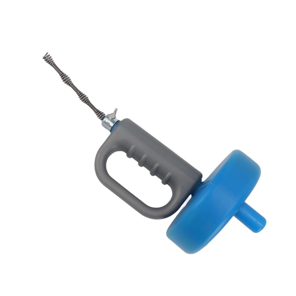 Blue Pipe Unclogger Hand Crank Sewer Unclogger Toilet Kitchen Steel Wire Pipe Blockage Dredging