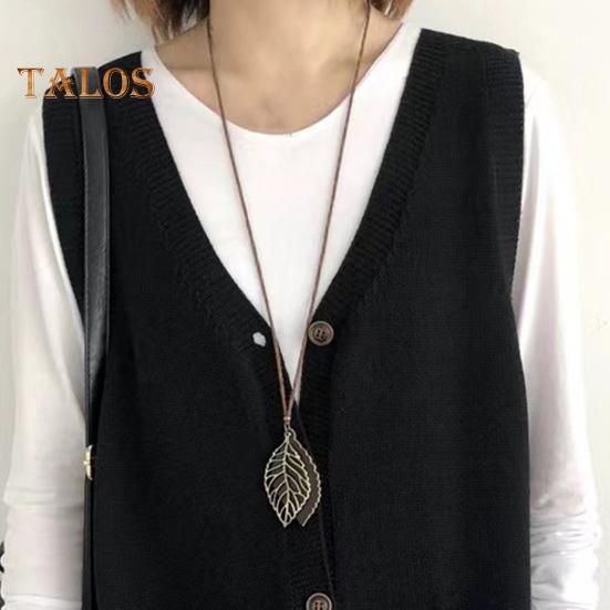 Damska kamizelka dziewiarska z dekoltem w serek, bez rękawów, jednorzędowa, ciepła, jednokolorowa, luźna, dzianinowa, bezrękawnik z kieszeniami