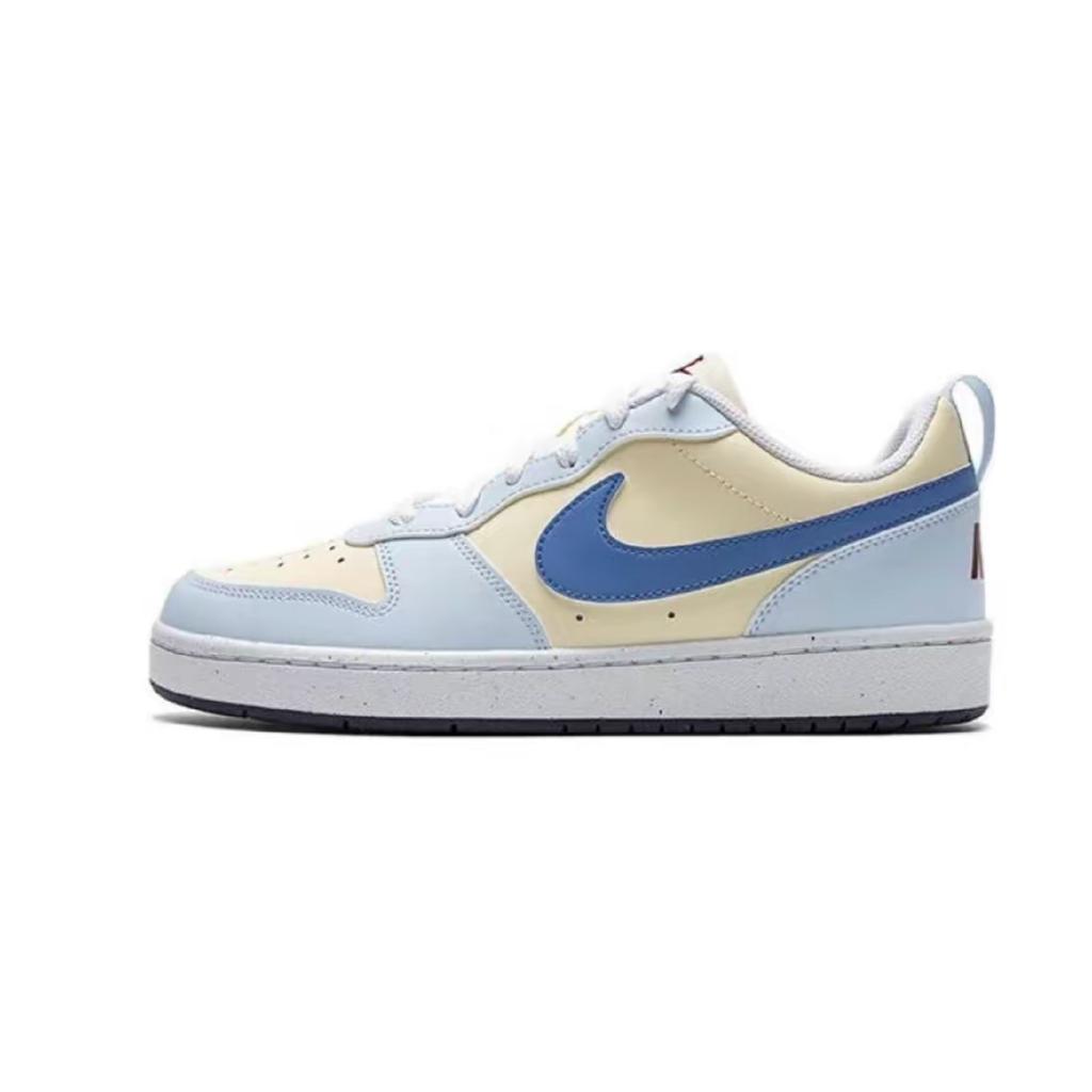Nike Court Borough Maris Sal Gummis Low-Top Skateboard-Schuhe Damen Blau Rosa FV8120-141(Team1121-)