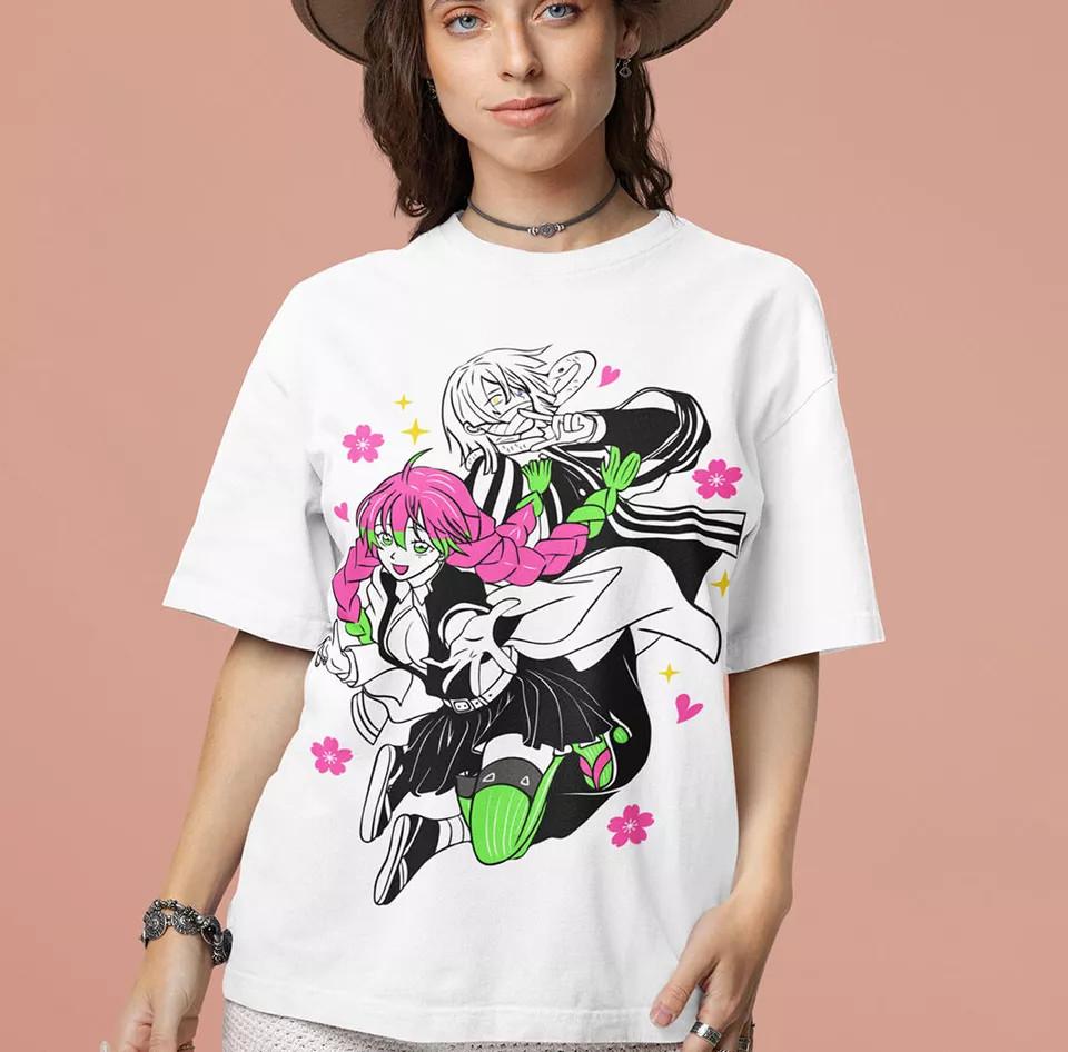 Mitsurii Kanroji TShirt Demon Slayer Kimetsu No Yaiba Kawaii Shirt White