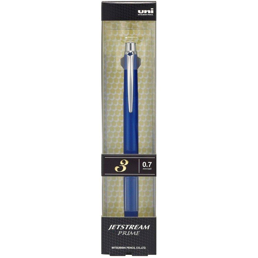 Mitsubishi Pencil Jetstream Prime Ballpoint Pen Knock-Style 3-Color SXE3-3000-07, Navy, 0.7mm