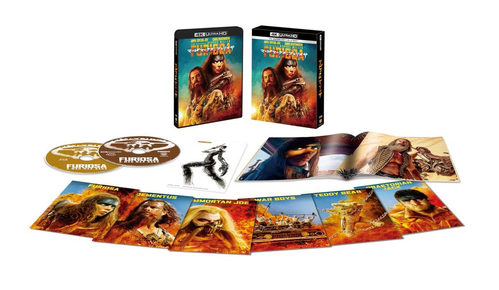 Press Limited Mad Furiosa ULTRA HD Set Set Booklet Character Card ULTRA HD (First Edition) Max (4K & Blu-ray (2-Disc / & Included) [4K + Blu-ray]