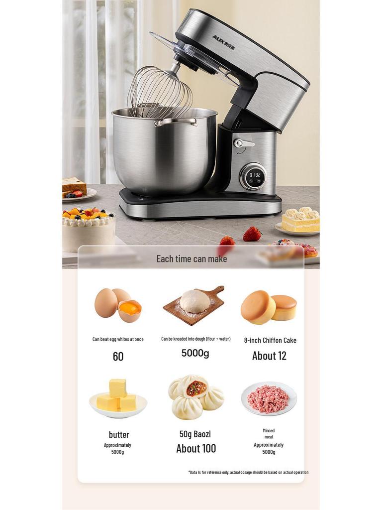 Oakes 16L Multifunctional Stand Mixer: Commercial Dough & Cream Whipping Blender for Custom Cake Toppings.